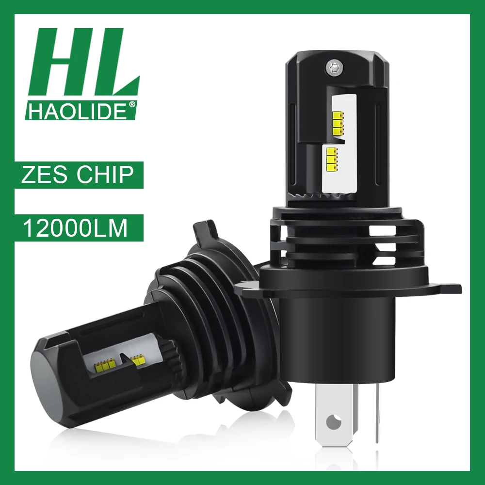 

/HL Mini Size ZES Chip H7 H1 LED Ice Bulbs for Car Headlights H4 LED H11 Fog Lamp HB3 9005 HB4 9006 6000K Motorcyle Headlamps H4