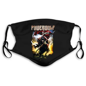 

Powerwolf Wolf Warrior Black Different Colours Men Cool Mouth Mask Women's kid PM2.5