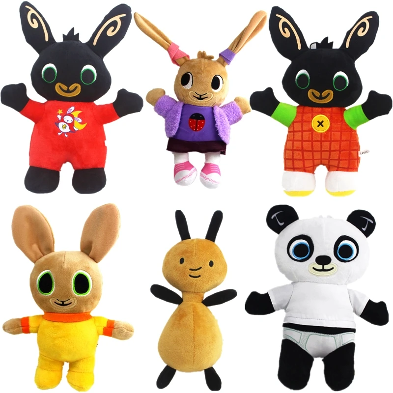 

Bing Bunny Plush Doll Toys Elephant Hoppity Sula Flop Voosh Pando Plush Bing Soft Stuffed Toys Doll Gifts for Children Kids