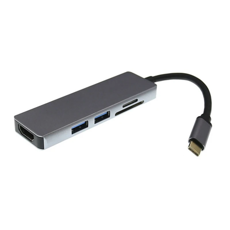 Type-c-hdmi 4k концентратор многофункциональный концентратор 3,1-HDMI 5 в 1 Тип chub расширение