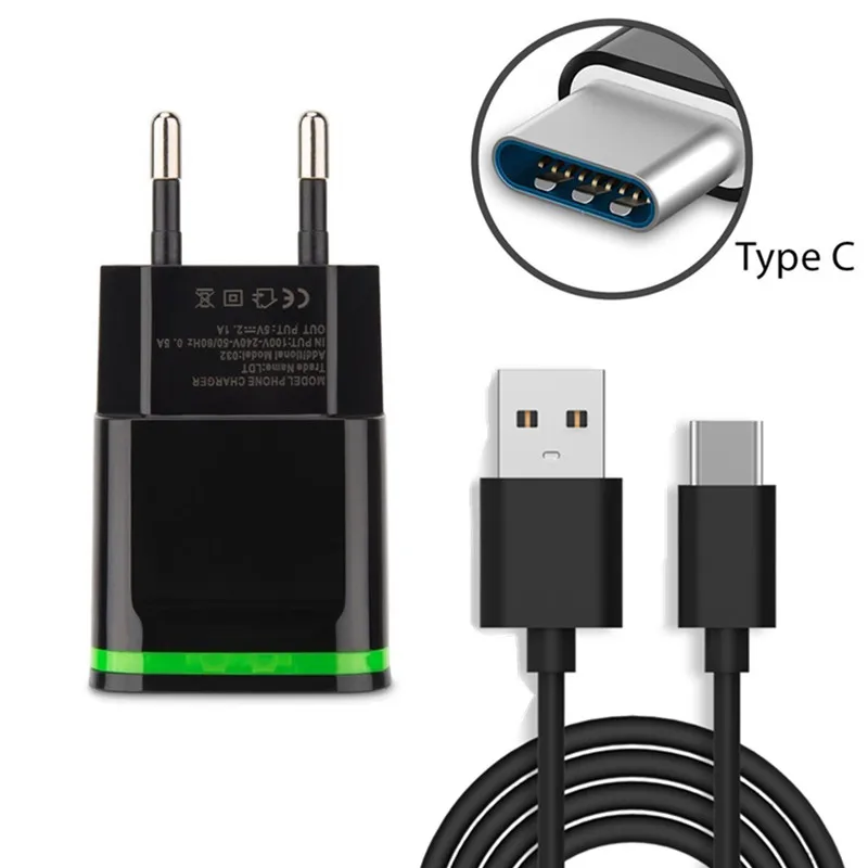 

LED USB Type C Fast Charging Charger Cable for Xiaomi Mi 9 9t a2 4C Mi5 4S Nexus 5X 6P Elephone U Pro Z1 BQ Aquaris X Pro Lenovo