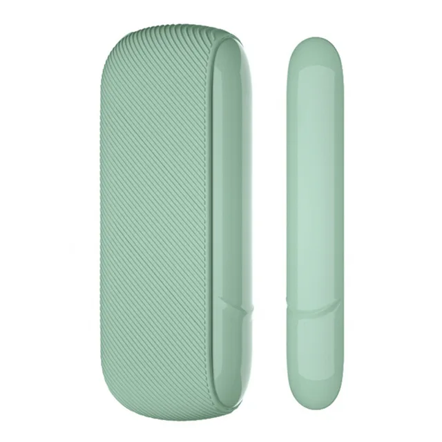 SZDBJS 13 цветов полный Силиконовый чехол для Iqos 3,0 чехол+ Боковая крышка для IQOS 3,0 магнитные аксессуары сменный Внешний чехол - Цвет: Light Green