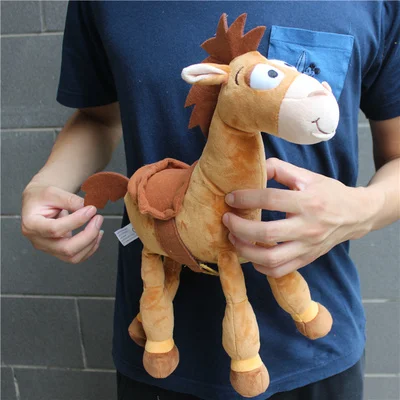 Spielzeug geschichte holzig das Pferd Plüsch tier Tier ausgestopfte Puppe Weihnachts geschenk Geburtstags geschenk für Kind 35cm