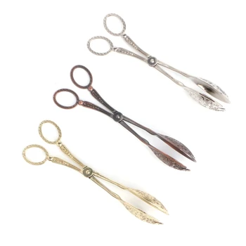 

Noble Style Bread Clip BBQ Tongs Vegetable Fruit Clips Cake Dessert Pastry Clamp
