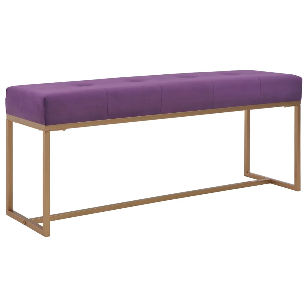 Bench 120 cm Purple Velvet |
