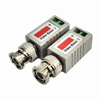 

2Pcs Single 1 Channel Passive Video Transceiver BNC Connector Coaxial Adapter For Balun CCTV Camera DVR BNC UTP