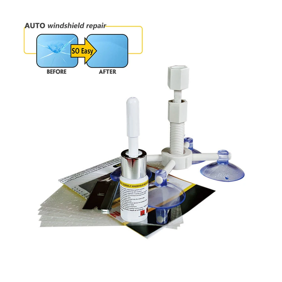 Оконное стекло автомобиля ремонт смолы отверждающий Клей Комплект Для Ремонта Лобового стекла DIY ремонт окна автомобиля инструменты стекло Царапины восстановление трещин - Цвет: B For Star Crack