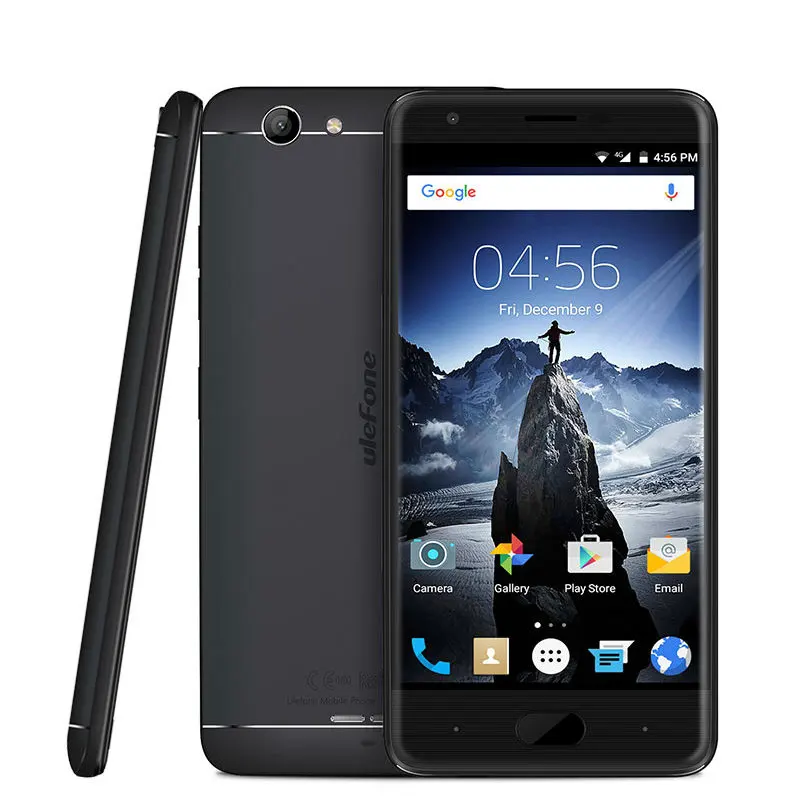 black UleFone U008 Pro 5,0 дюймовый смартфон MTK6737 четырехъядерный 2 ГБ+ 16 Гб 3500 мАч аккумулятор WiFi Bluetooth TF 4G gps Android 6,0 сотовый телефон - Цвет: black