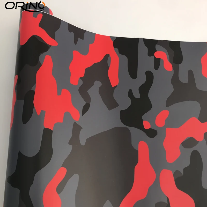 Black Grey Red Vinyl Wrap Sticker-1