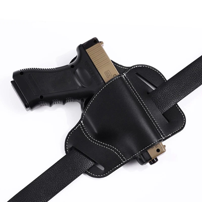 Кожаный чехол для охотничьего пистолета Универсальный Тактический Beretta 92 Glock 17 19