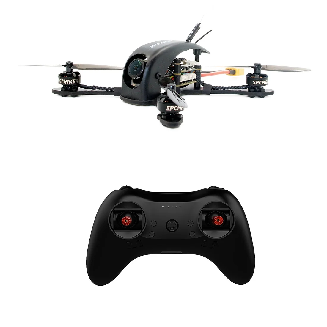 

Hot SPCMAKER KillerWhale 115mm F4 Whoop FPV Racing Drone RTF w/ 1103 8500KV Motor 25MW-100MW 40CH VTX T8S Remote Controller