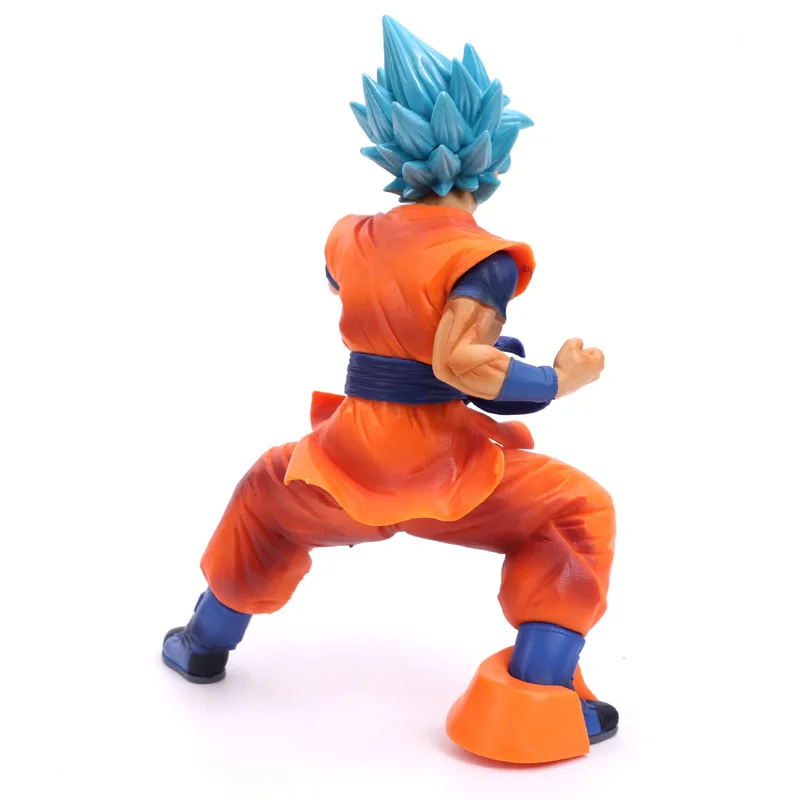 

Anime Garage Kit Model q lz Hero Transcendent Skills Blue-Haired chao sai God Goku Boxed Decoration