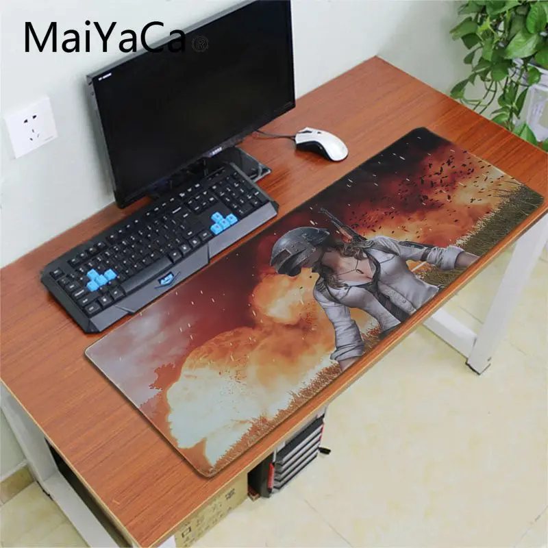 Lock Edge 30x80cm Игровой коврик для мыши MaiYaCa неизвестное поле боя pubg, Настольный коврик для мыши с клавиатурой, Аниме Коврик для мыши для геймера, скоростная версия, Настольный коврик для ноутбука - Цвет: Lock Edge 30x80cm