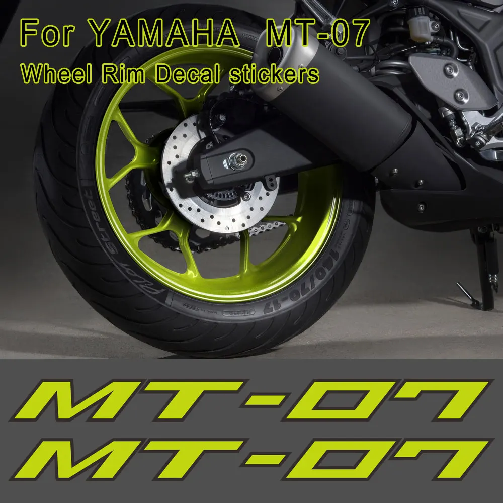 For YAMAHA MT-07 MT07 MT 07 Film Paster Motorcycle Sticker 07 Decal Wheel Rim Fuel Tank Helmet Body Shell