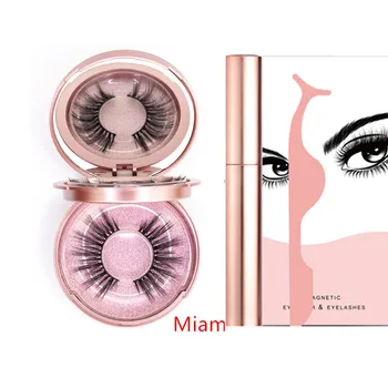 

Magnetic Eyelashes & Magnetic Eyeliner & Tweezer Set Mink Lashes And New Arrival Magic False Eyelash Set For Dropshipping