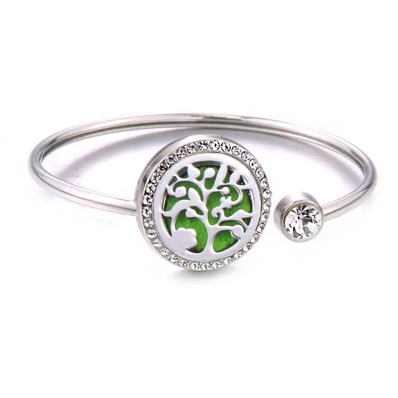 New Aromatherapy Bracelet stainless steel Aroma Diffuser Lockets perfume Essential Oil Diffuser Bracelet fashion jewelry women