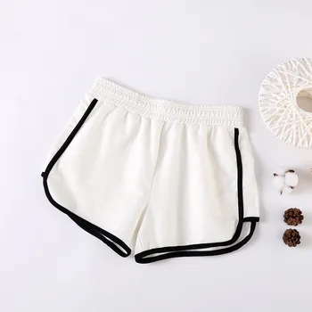 

new ladies casual cotton solid color loose shorts gray