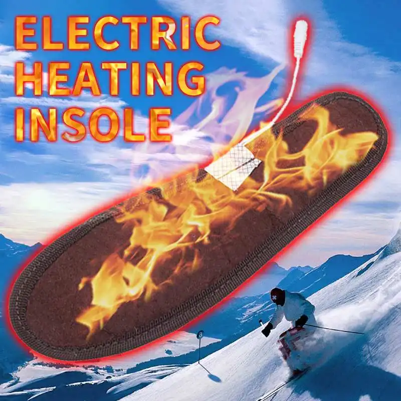 New USB Electric Powered Plush Heating Insoles Winter Keep Warm Foot Shoes Insole USB Warm Foot Treasure Plug-in Heating Insole