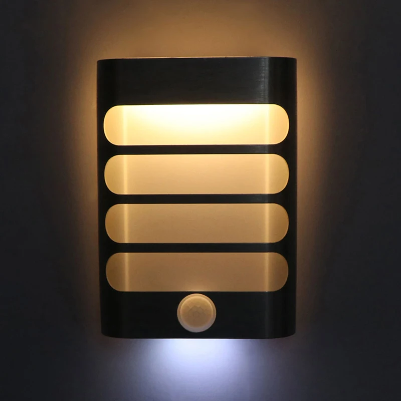 Светодиодный настенный светильник беспроводной умный PIR датчик шкаф светильник на батарейках для прихожей кабинета кухни ЛЕСТНИЦЫ шкаф ночной Светильник s