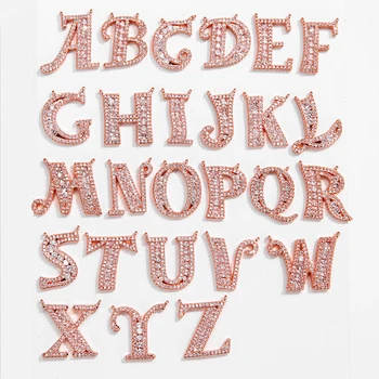 

Gold Initial Necklace Crystal Zircon Alphabet Letter Pendant Necklaces For Women Choker Collares Chain Goth Jewelry Bijoux