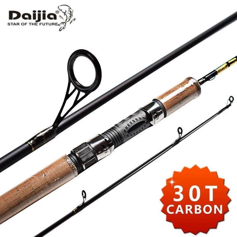 Daijia 30T Modulus графитовая углеродистая спиннинговая Удочка 2,1 М 2,4 М 2,7 м 3 м 3-секционная Высокая соленая морская басовая спинниговая удочка