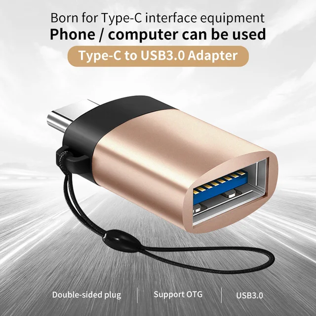 ANMONE Adapter USB C OTG szybki Adapter USB 3.0 do typu C dla MacbookPro Xiaomi Huawei Mini Adapter USB type-c OTG konwerter kablowy 2