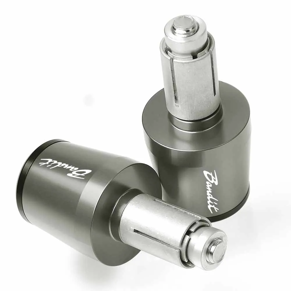Для SUZUKI GSF 250 600 600S 650 650S 650N 1200 1250 Bandit 650S CNC алюминиевый руль мотоцикла рукоятки «Грипсы» Торцевая крышка - Цвет: Серый