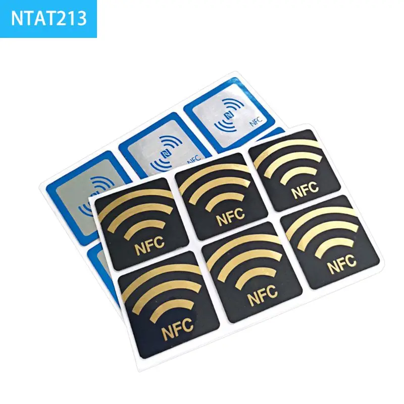 

6pcs NFC Ntag213 TAG Sticker 13.56MHz Universal Label RFID Key with 144 bytes