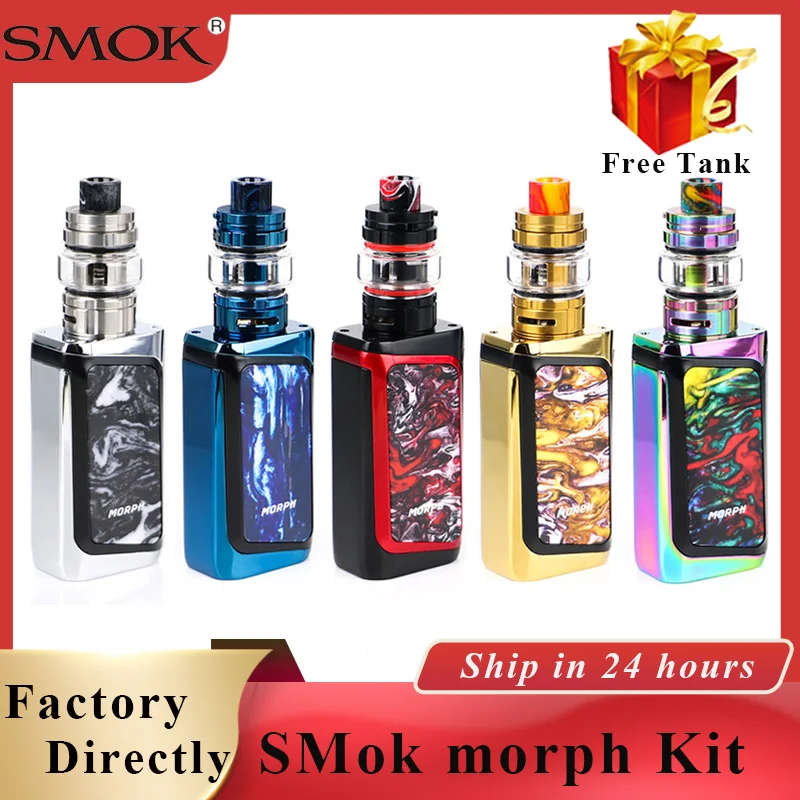 

In stock Original Smok MORPH Vape Kit 219W MORPH MOD with 6ML TF2019 Tank & 0.001s firing speed By dual 18650 vs SMOK Species