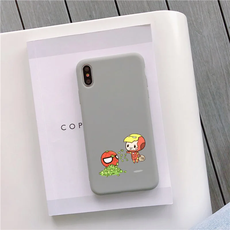 Чехол для телефона с мультипликационным принтом Marvel Человек-паук для samsung Galaxy Note 10 S10 S10e S9 S8 S7 S6 Plus Lite edge Мягкий силиконовый чехол