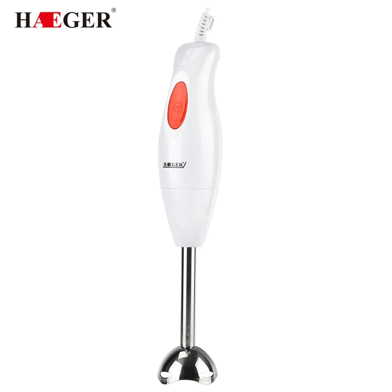 Haeger 300W Colorful Electric Food Blender Juicers Mixer Kitchen Detachable Hand Blender Egg Beater Vegetable Blend with Cup Eu