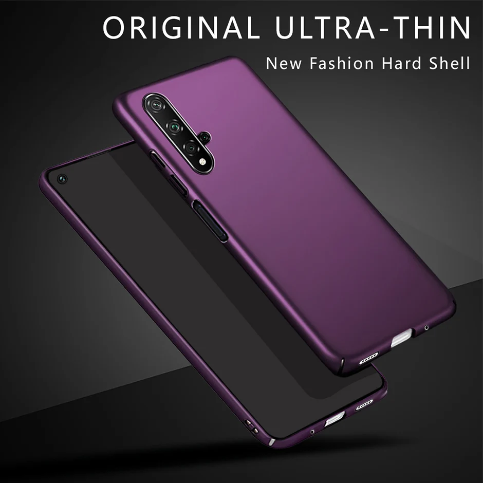For Huawei Honor 20 20s Hard Plastic Case Ultra Slim Back Cover For Huawei Nova 5T YAL-L21 Honor20 20 s Cover Phone Bags Cases