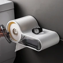 Прочный водонепроницаемый держатель для туалетной бумаги Настенная Ванная пластиковая подставка для салфеток рулон бумажная коробка аксессуары для ванной