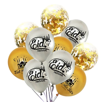 

Eid Mubarak Decoration Balloons Set Latex Balloons Confetti Balloon for Hajj Ramadan Kareem Party Decor Muslim Event Favors