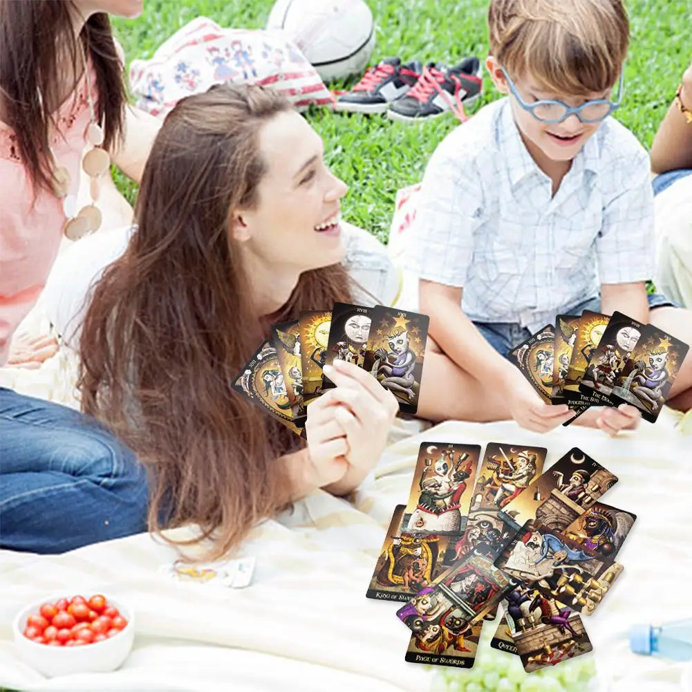 78 Sheets English Board Games Deviant Moon Tarot Cards Oracle Card For Family Party Cards Table Playing Deck Game Entertainment 78 Sheets English Board Games Deviant Moon Tarot Cards Oracle Card For Family Party Cards Table Playing Deck Game Entertainment