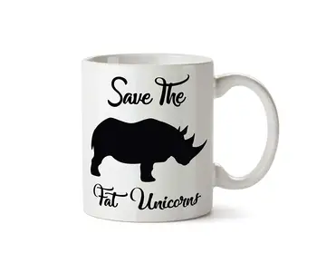 

Silly Sips Fat Unicorns 11oz Funny Coffee Ceramic Mug