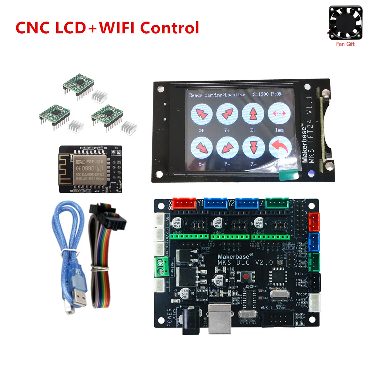 Pro-Upgrade-Kit Expansion-Plate Lcd-Display Cnc-Shield Uno R3 V2.0 Cnc 3018 Mks Dlc GRBL
