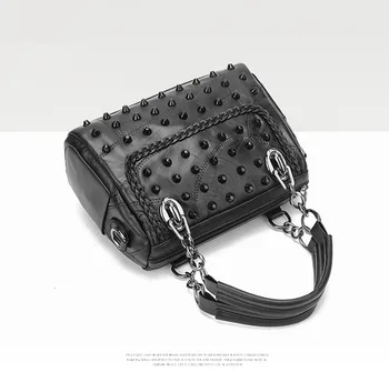 

Wowen Shoulder Bag Rivet Fashion Casual Crossbody Messenger Bags Ladies Casual Tote Bags sac a main