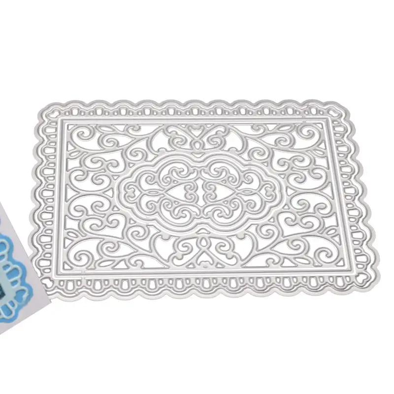 Invitation Lace Background Metal Cutting Dies Stencil DIY Scrapbooking Album Stamp Paper Card Embossing Decor Craft