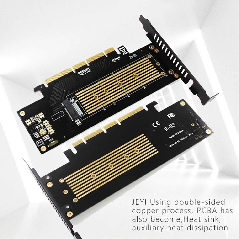 Стабильный NVME к PCIE3.0 охлаждающий вентилятор Mini GEN3 платы адаптера карты настраиваемый компьютер расширение двойное напряжение Led m3