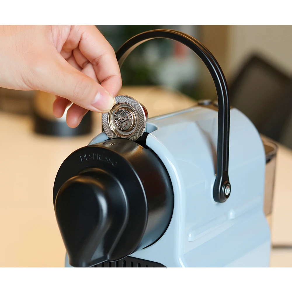 Кофейная капсула для Nespresso многоразового использования из нержавеющей стали с одноразовым фильтром для кофе DIY Macchiato Espresso