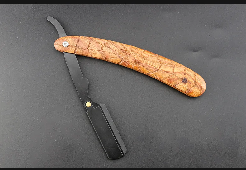 Barbershop винтажный нож с деревянной ручкой держатель из нержавеющей стали складной бритвенный станок для бритья G1105
