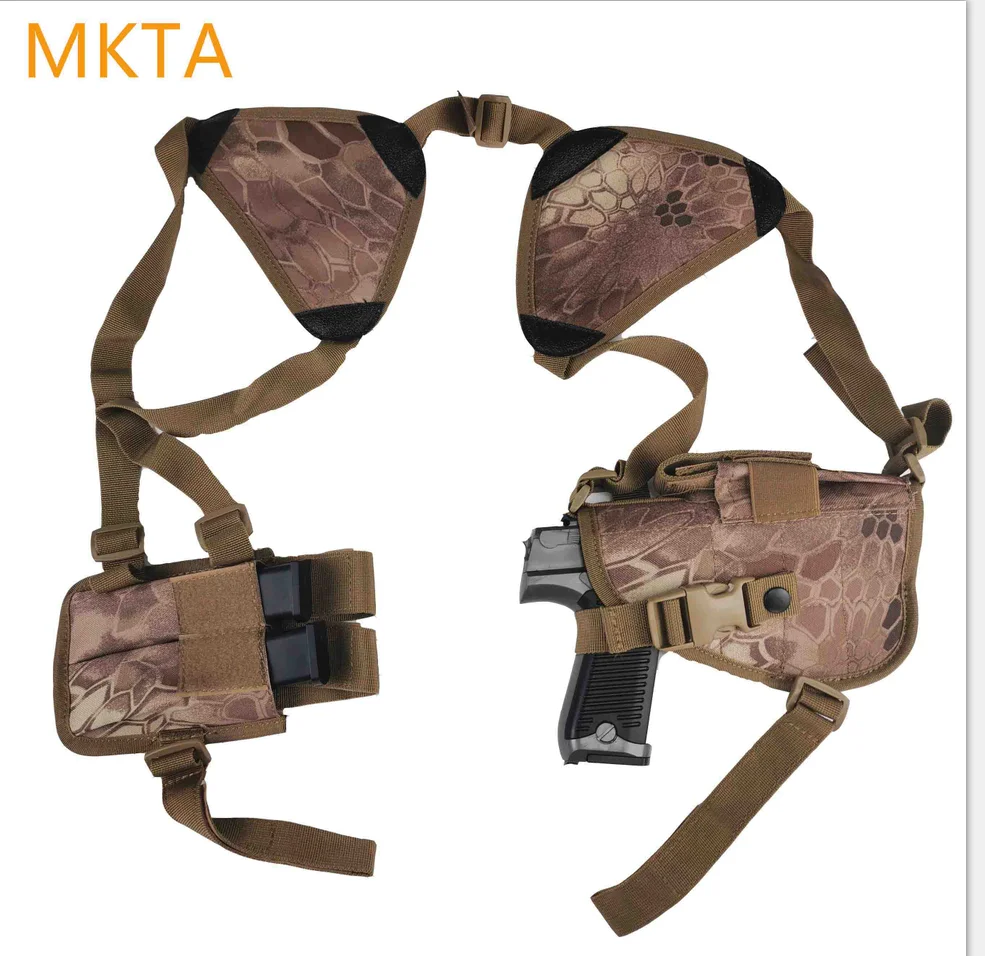 MKTA Открытый тактический полицейский безопасности Универсальный правый Пистолет Сумка Наплечная кобура для Глок для страйкбола 17 19 22 23 31 32 - Цвет: MKTA