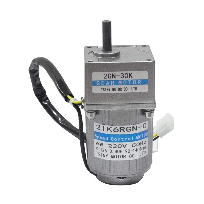Быстрая 6W 110/220V 50/60HZ генератор низких оборотов 15 Rpm Высокий крутящий момент AC Шестерни редуктор мотора+ Скорость контроллер вращение по часовой стрелке и против для производственной линии