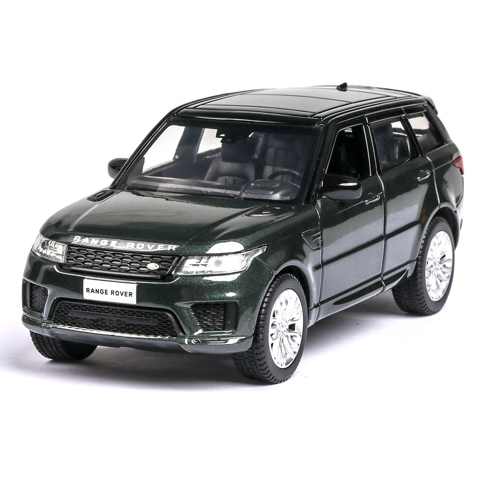 1:36 автомобилей горячего колеса автомобиля Land Rover Range Rover машина литья под давлением игрушечная модель металлический корпус - Цвет: Green NO BOX