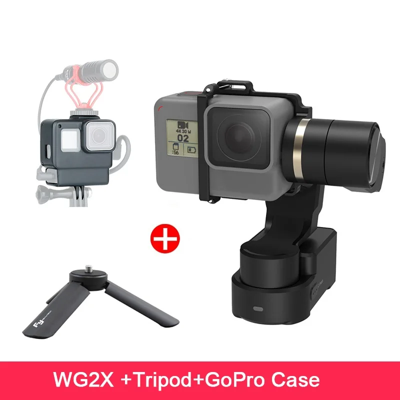 Feiyutech Feiyu WG2X Водонепроницаемый 3 оси Brushels карданный стабилизатор для экшн-камеры Gopro Hero 7 6 5 4 DJI osmo экшн sony RX0, Обновлено WG2 - Цвет: WG2X W GoPro Case