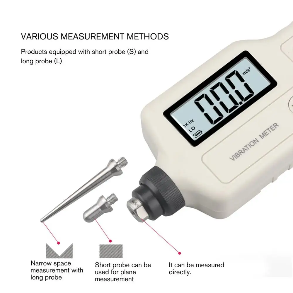 Портативный цифровой Виброметр анализатор VM-63A вибратор тестер Виброметр ускорение/скорость/смещение измерения
