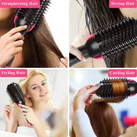 3 In 1 Hair Dryer Brush One-step Volumizer Blow Dryer Brush Hair Straightener Curler Professional Hot Air Brush Hair Styler Comb