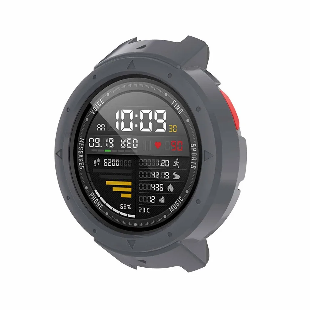 Новинка Высокое качество PU Тонкий Смарт-часы защитный чехол для Xiaomi Huami Amazfit Verge A1801 Часы Smartwatch аксессуары