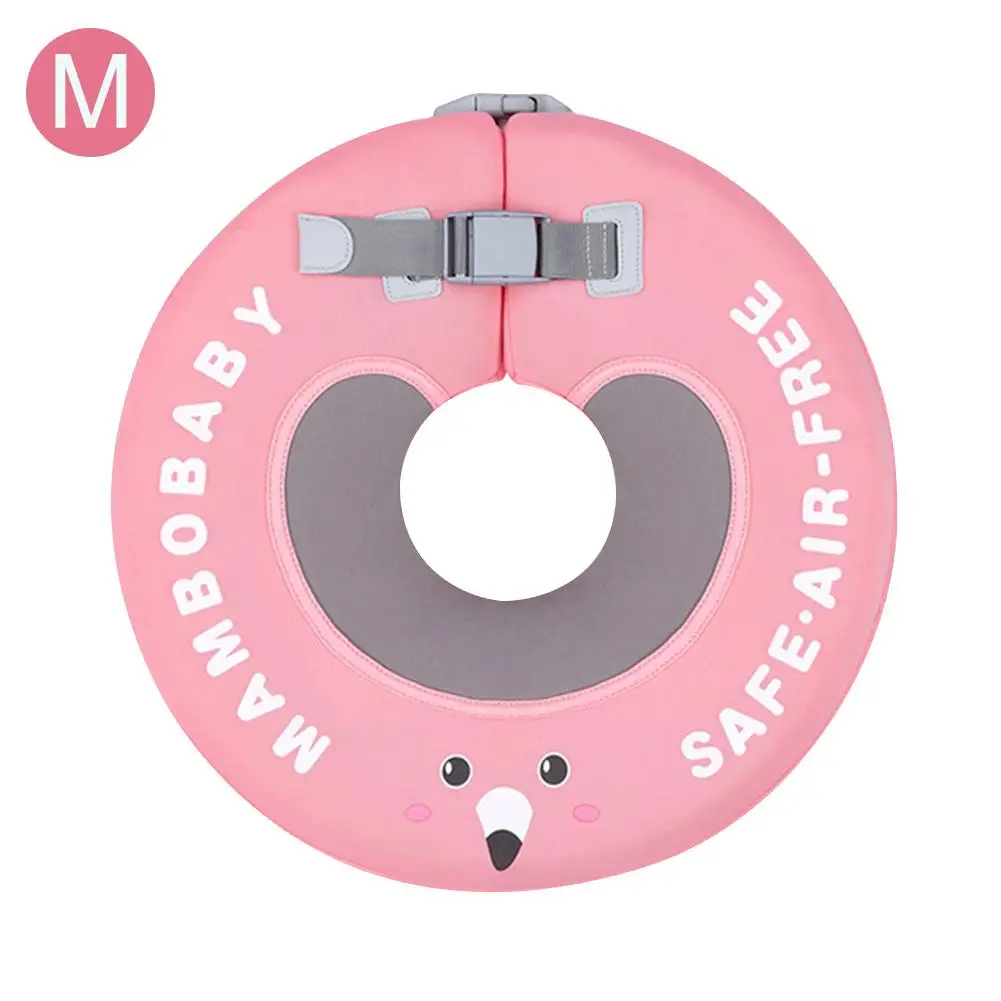 Детский сплошной поплавок, не надувной плавательный круг, безопасный ПВХ, детский тренировочный тренажер для купания - Цвет: Pink M